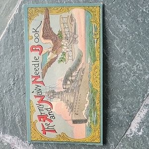 Vintage Army And Navy Needle Book Includes 9 Needles.  Very Good Condition.